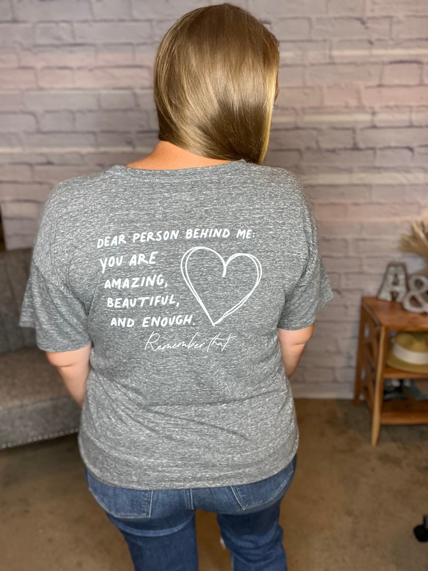 You Matter Triblend Pre-Washed Graphic Top by Oat Collective