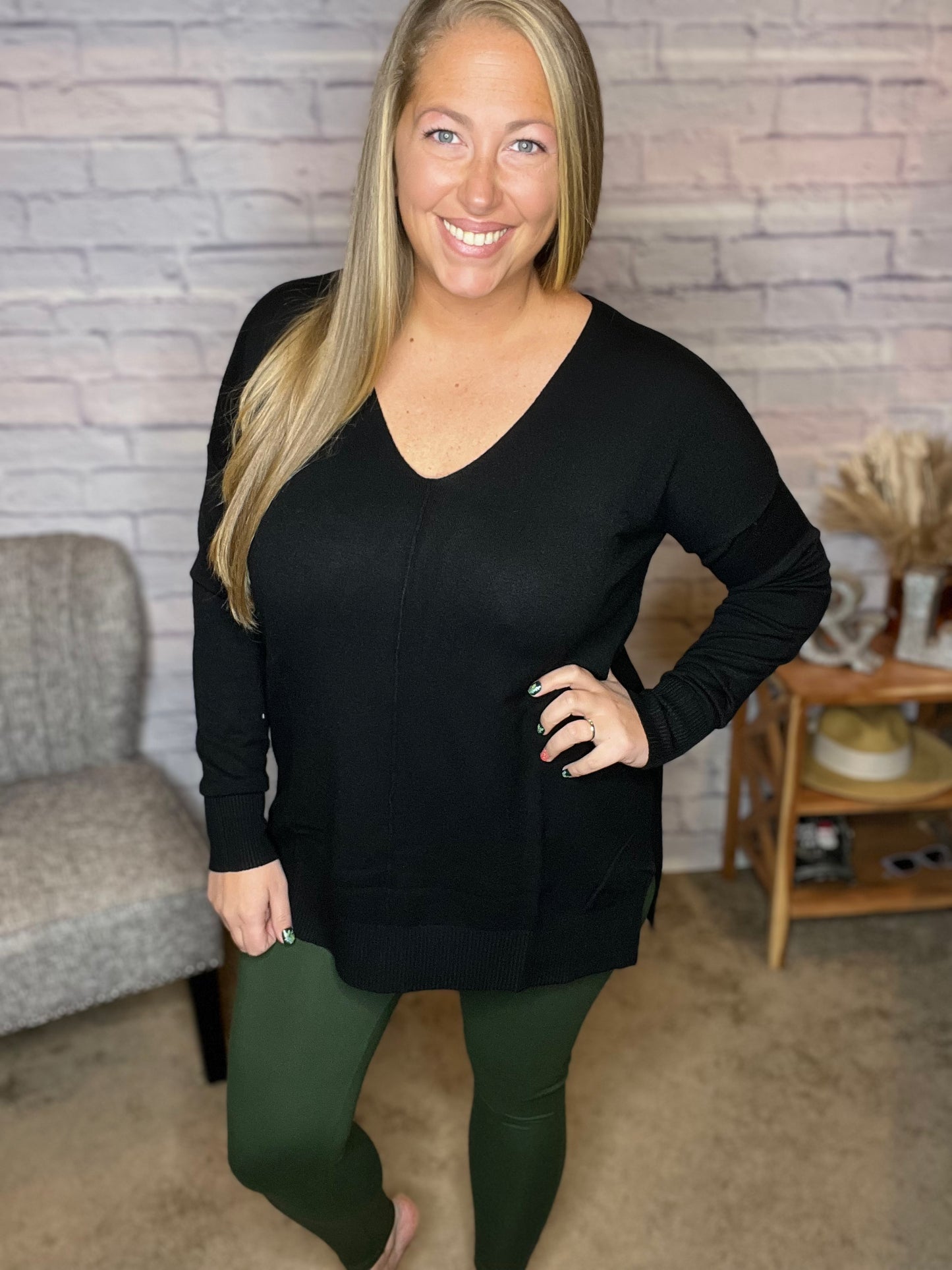Just add Denim Sweater - New Colors Added - BEST SELLER!