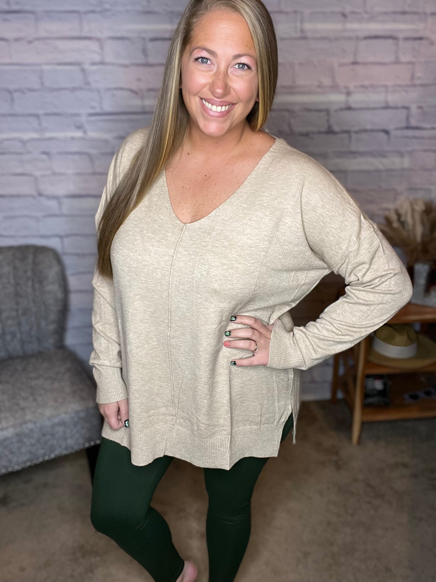 Just add Denim Sweater - New Colors Added - BEST SELLER!
