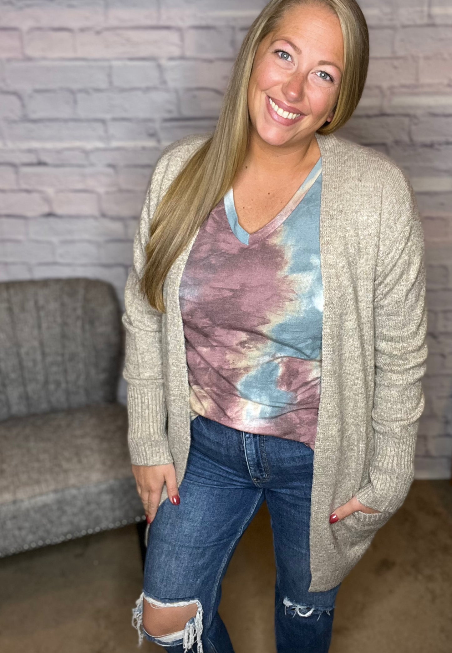 Bring on the Tie Dye Long Sleeve Top