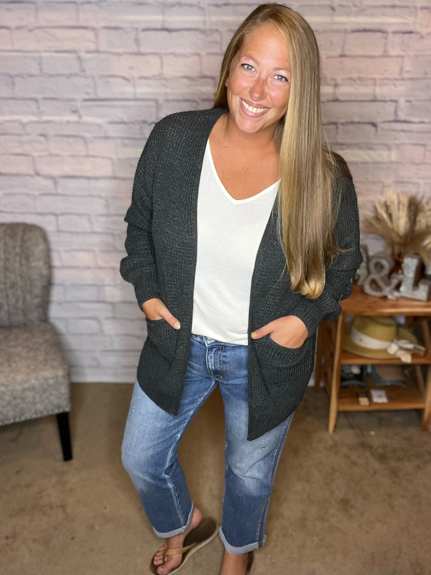 Kancan Mid Rise Slim Boyfriend Jeans