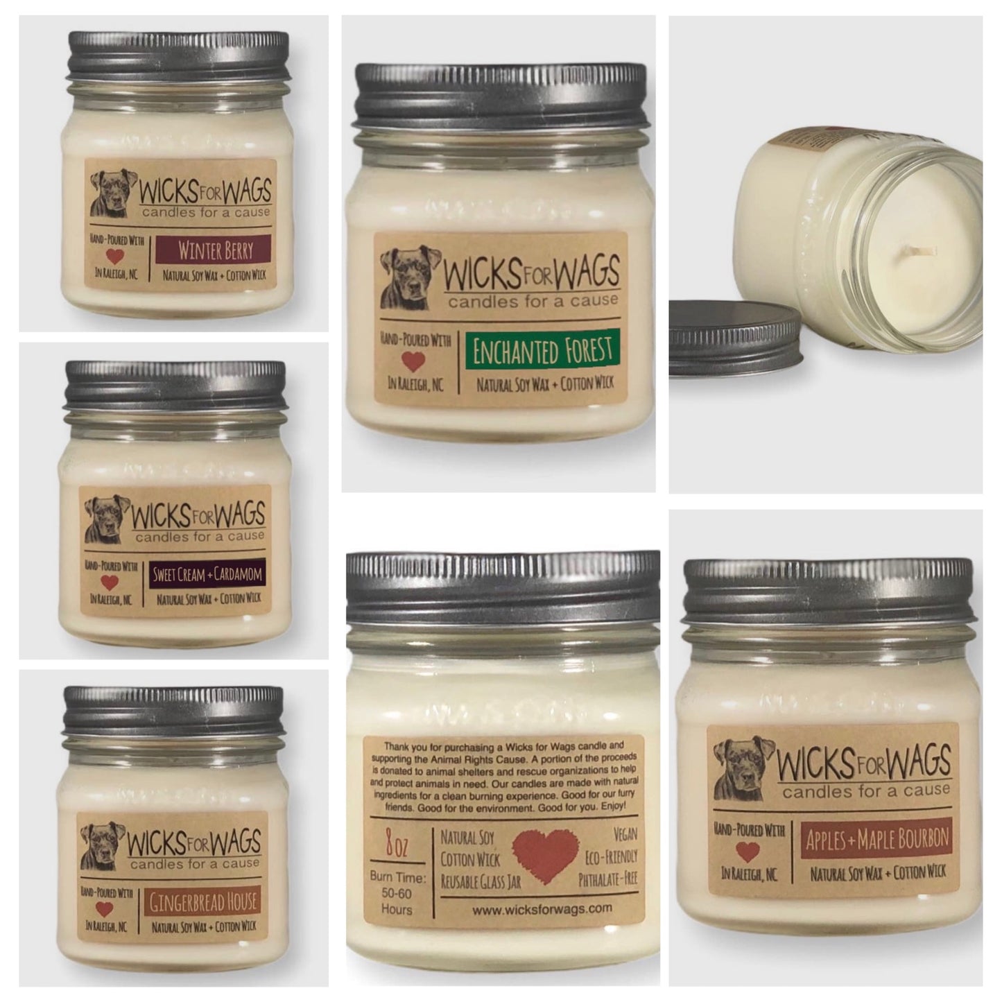 Wicks for Wags Candles - Multiple Scents!