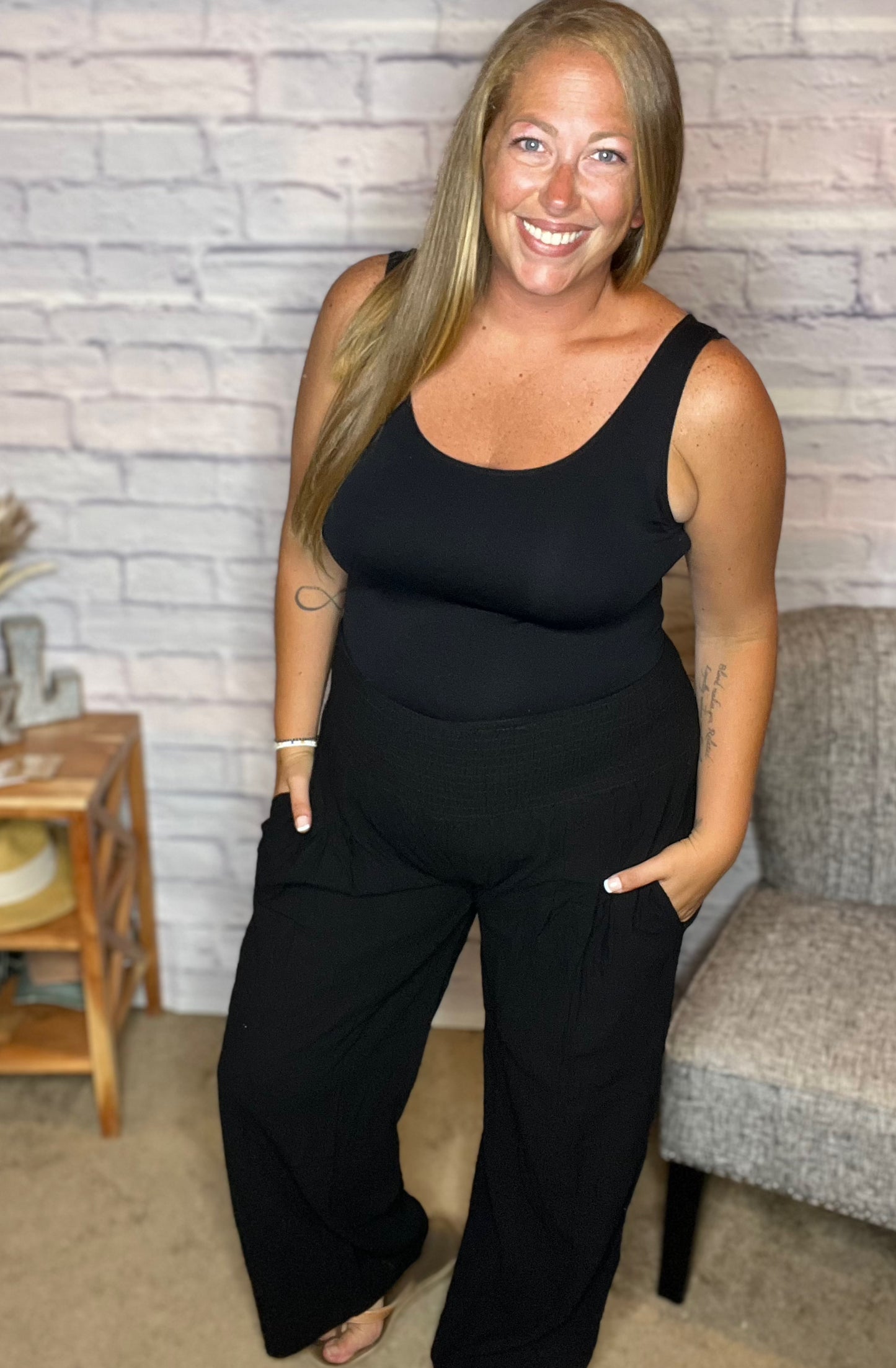 Casual Comfort Wide Leg Pants