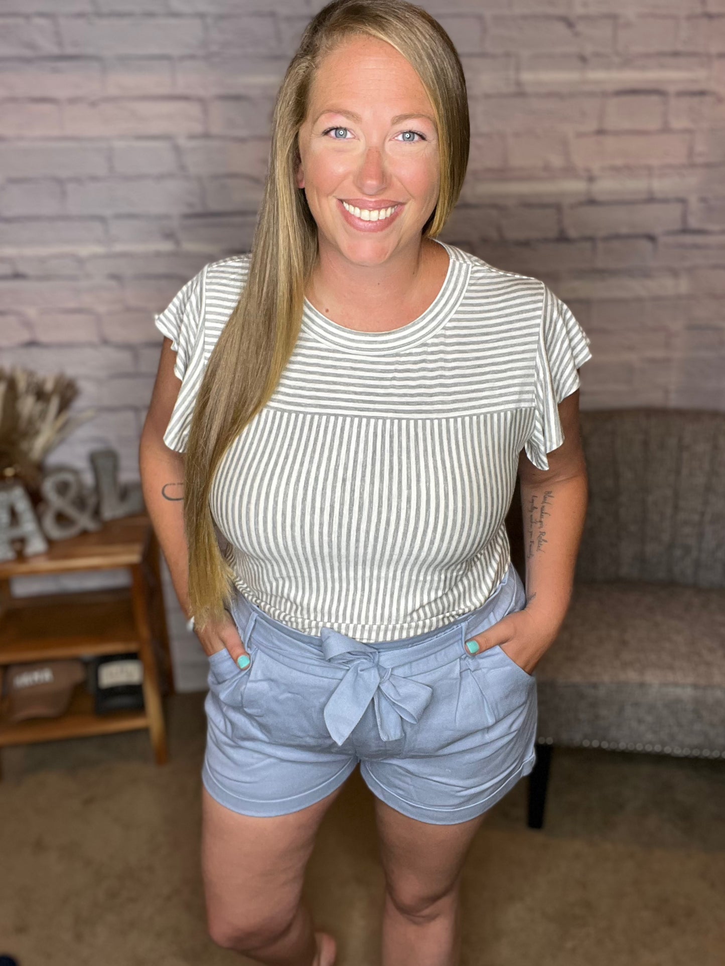 Twill Paperbag Shorts