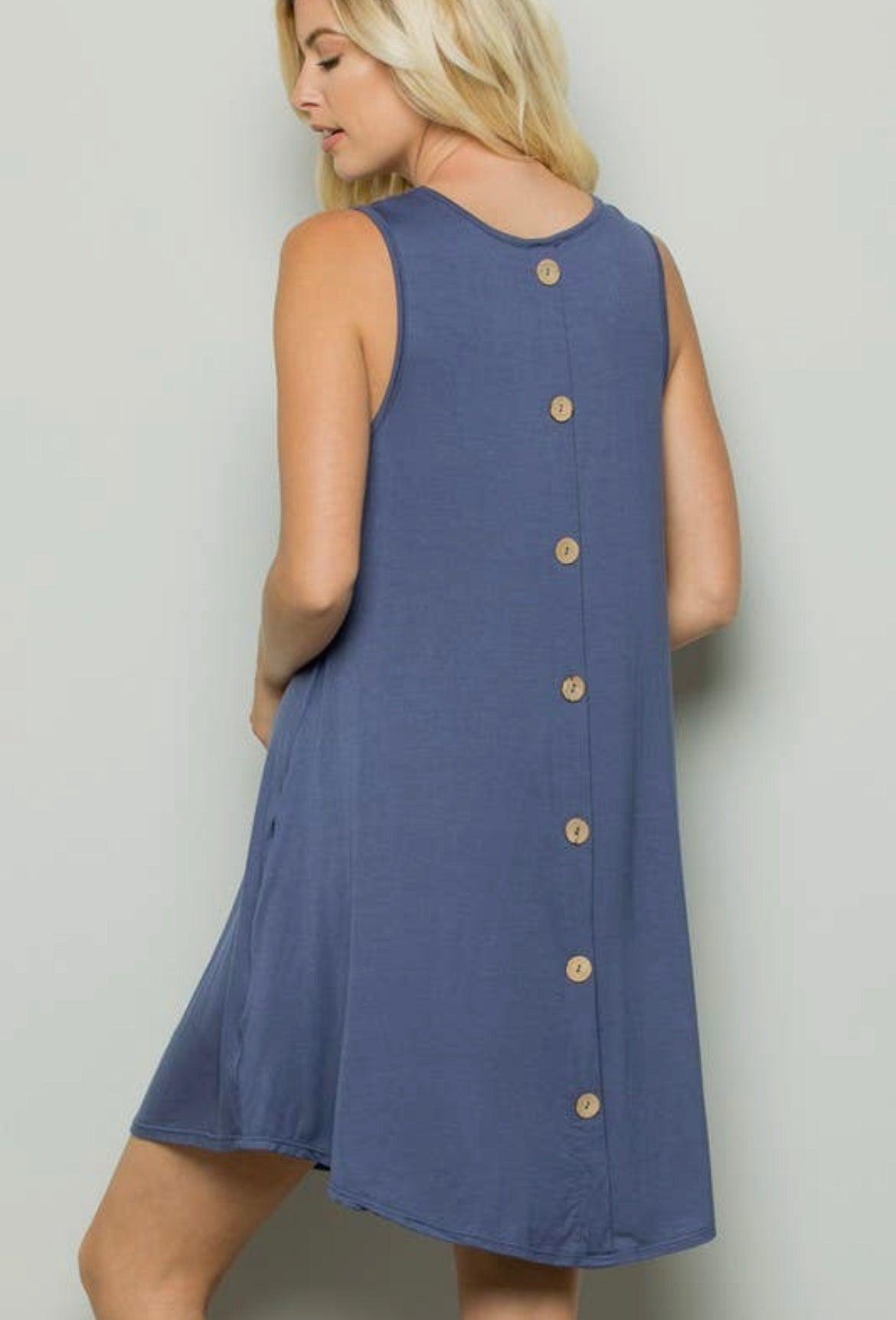 Button Back Dress