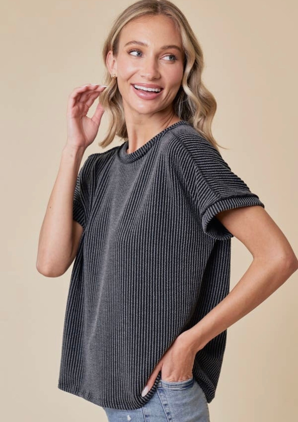 A New Day Ribbed Top