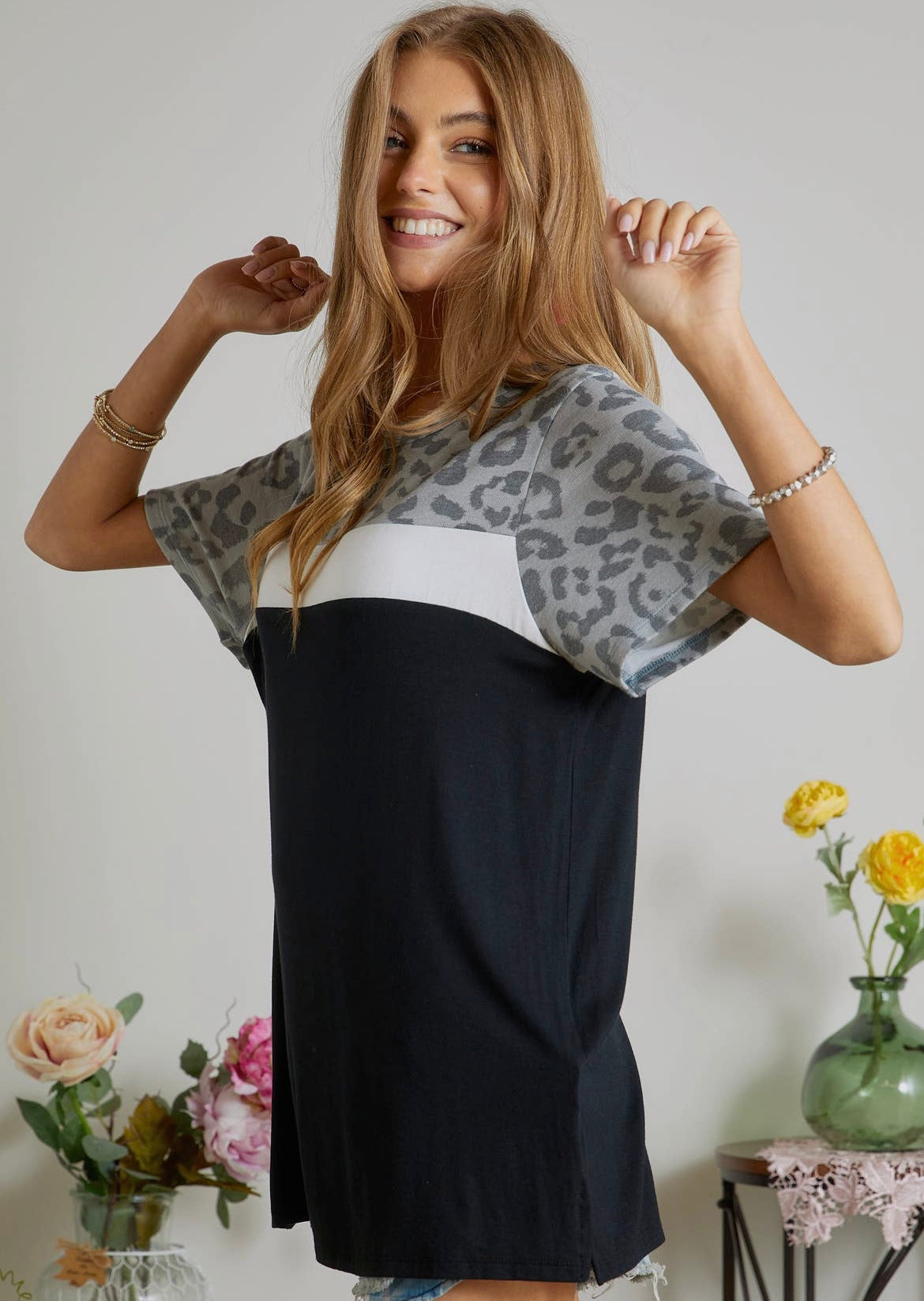 Bring on the Leopard Print Tunic Top