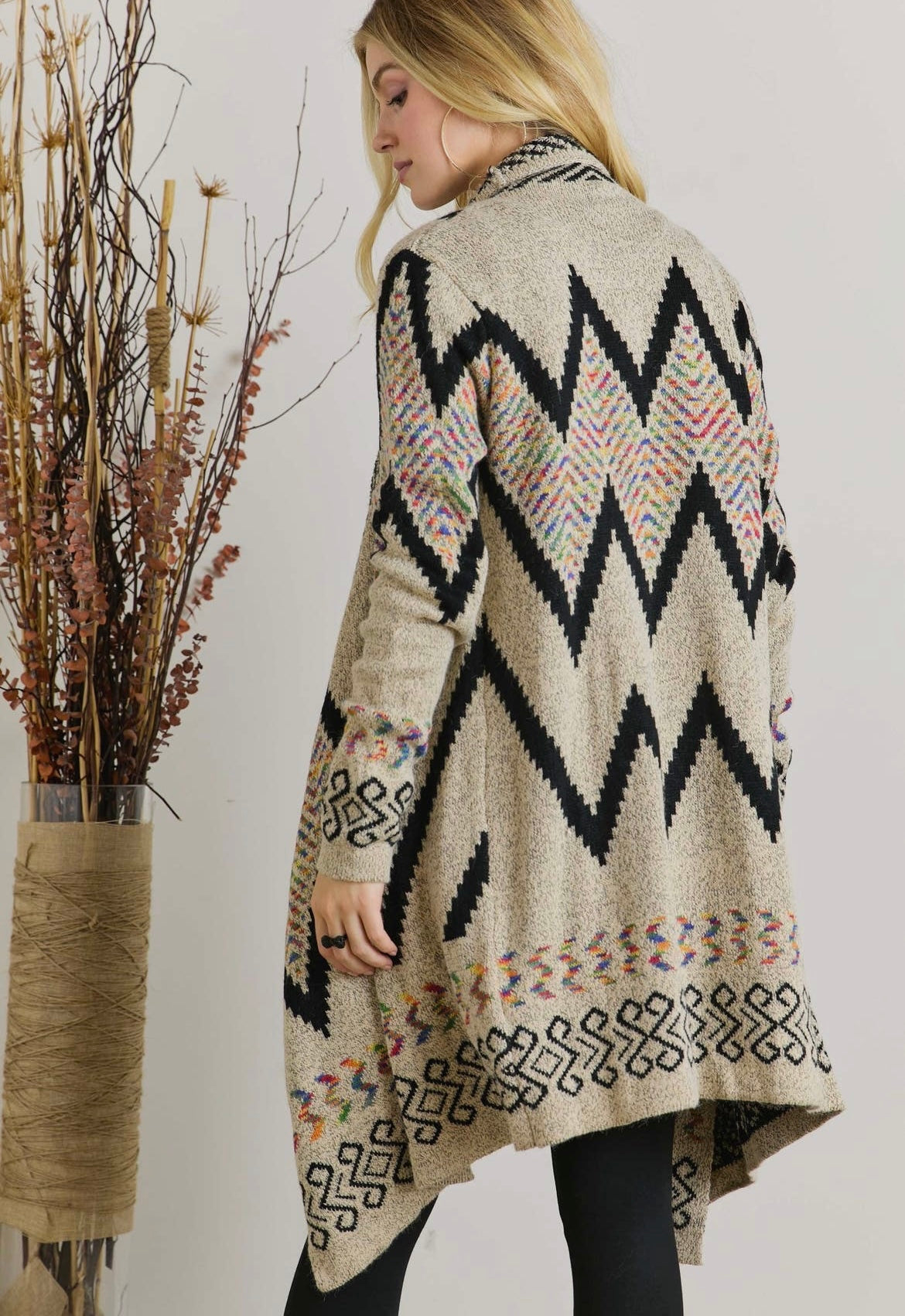 Multi Color Aztec Cardigan