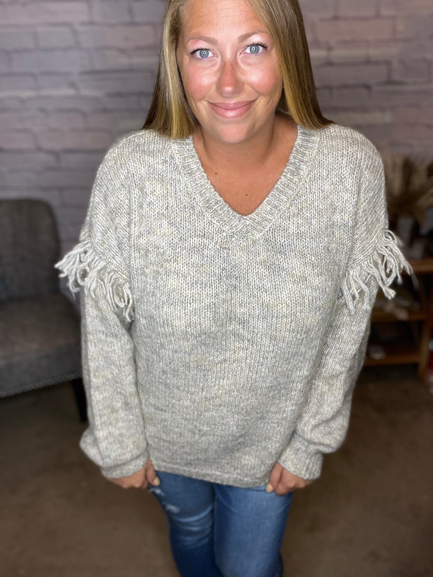 Your New Favorite Fringe Sweater