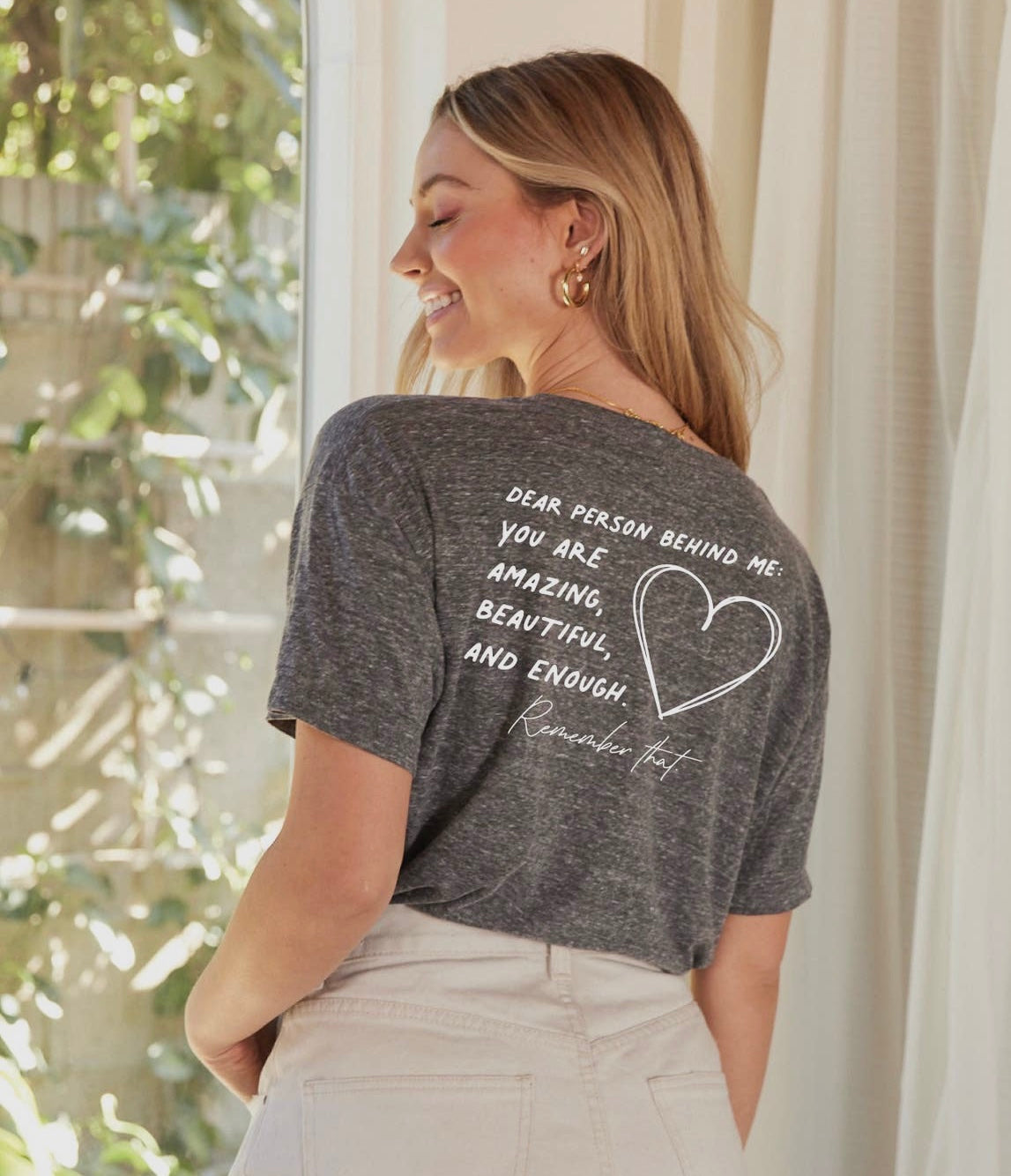 You Matter Triblend Pre-Washed Graphic Top by Oat Collective