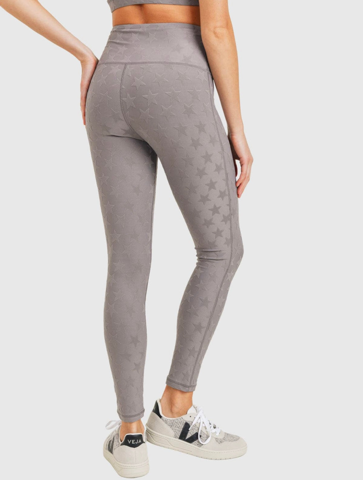 Textured Star Jacquard TACTEL® High-Waisted Leggings