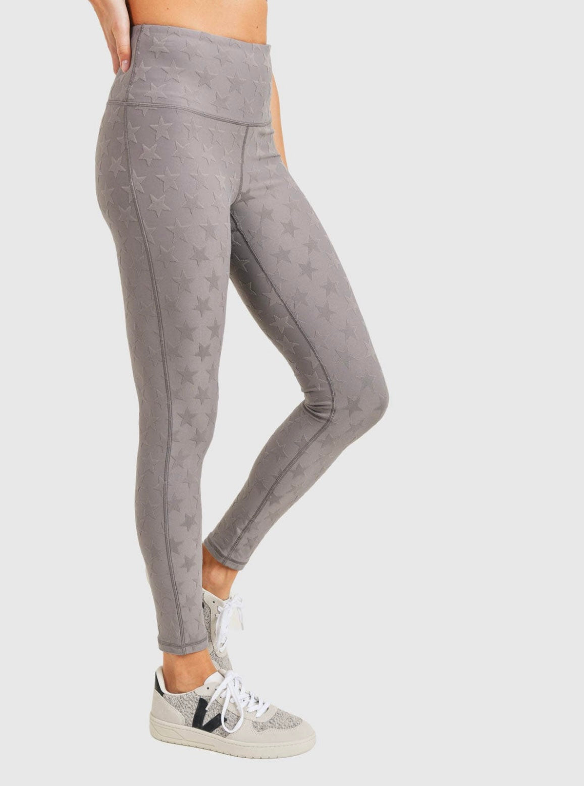 Textured Star Jacquard TACTEL® High-Waisted Leggings