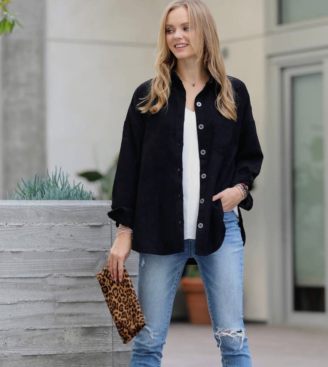 Oversized Corduroy Shacket
