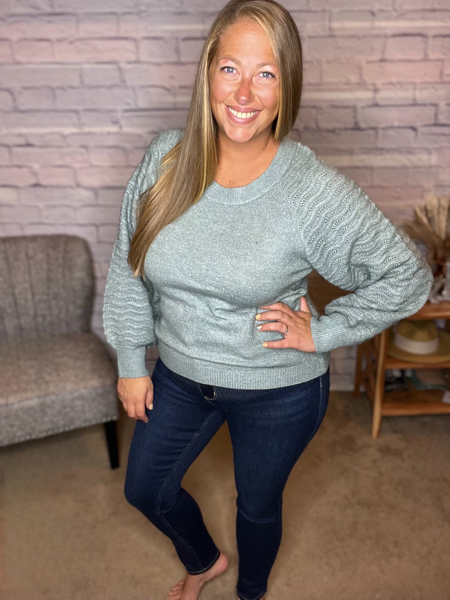 Mid Rise Ankle Skinny Jeans by Vervet