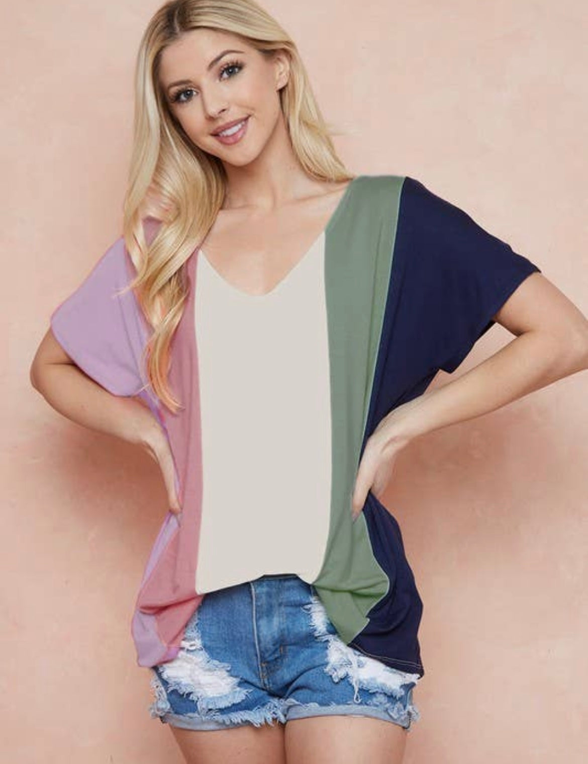 "So Into You" Color Block Top