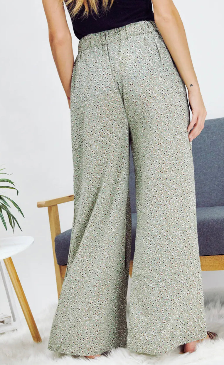 Floral Printed Casual Pants