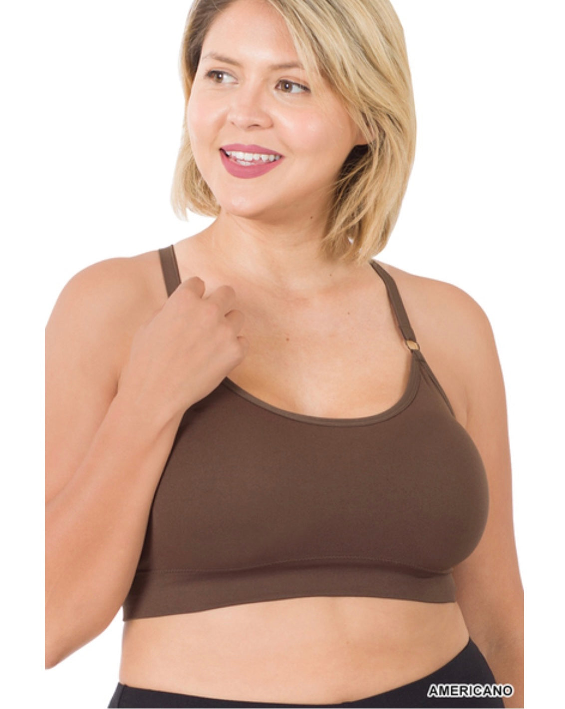 Cross Back Adjustable Seamless Bra - Curvy Girl!