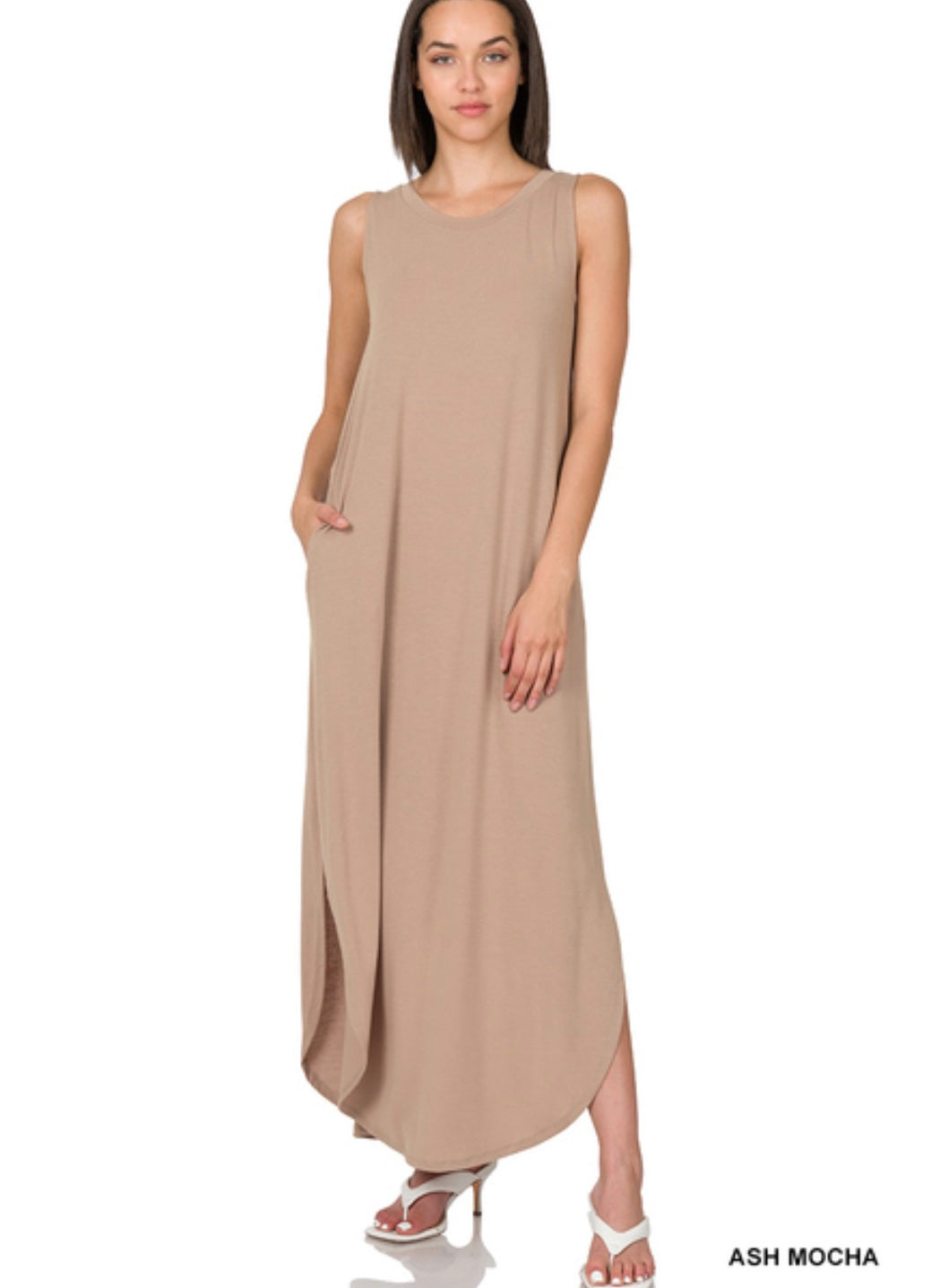 Zenana Only Exception Sleeveless Maxi Dress