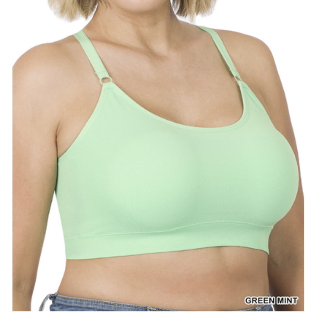 Cross Back Adjustable Seamless Bra - Curvy Girl!