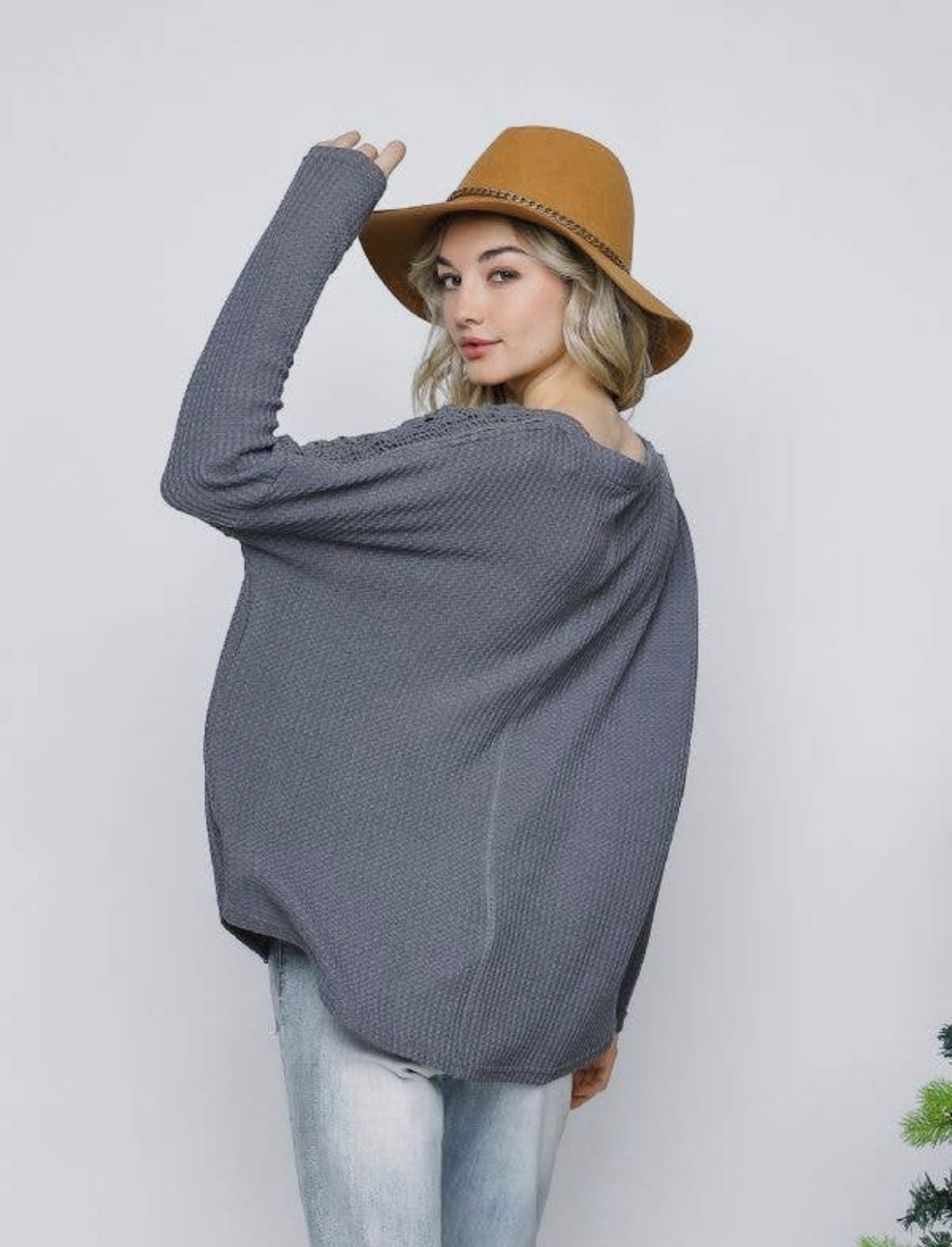 Crochet Lace Knit Button Down Henley Cardigan Top