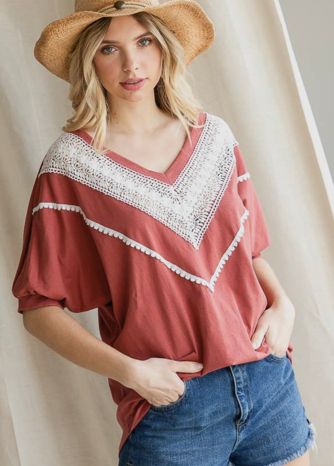 DOORBUSTER! Boho Sensation Short Sleeve Top - 2 Colors