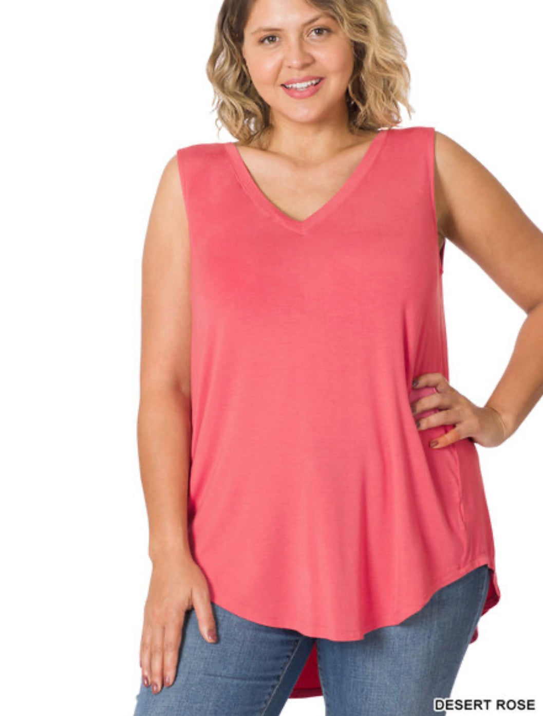 Luxe Rayon Sleeveless V-neck Tank - 2 Colors Available!