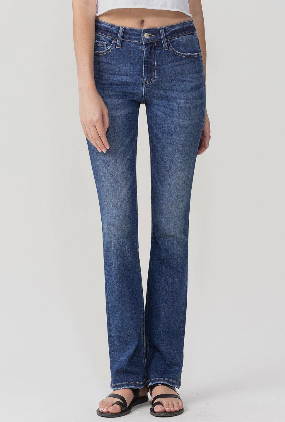 Mid Rise Perfect Bootcut Denim by Vervet