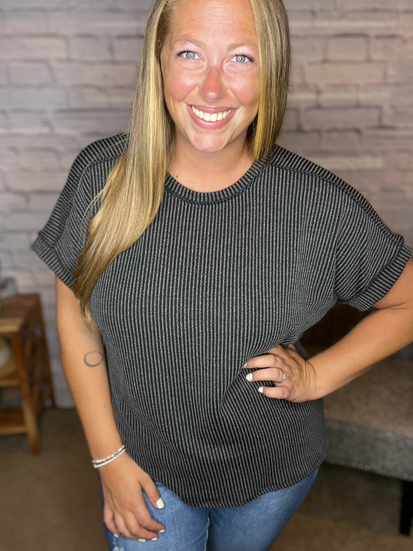 A New Day Ribbed Top