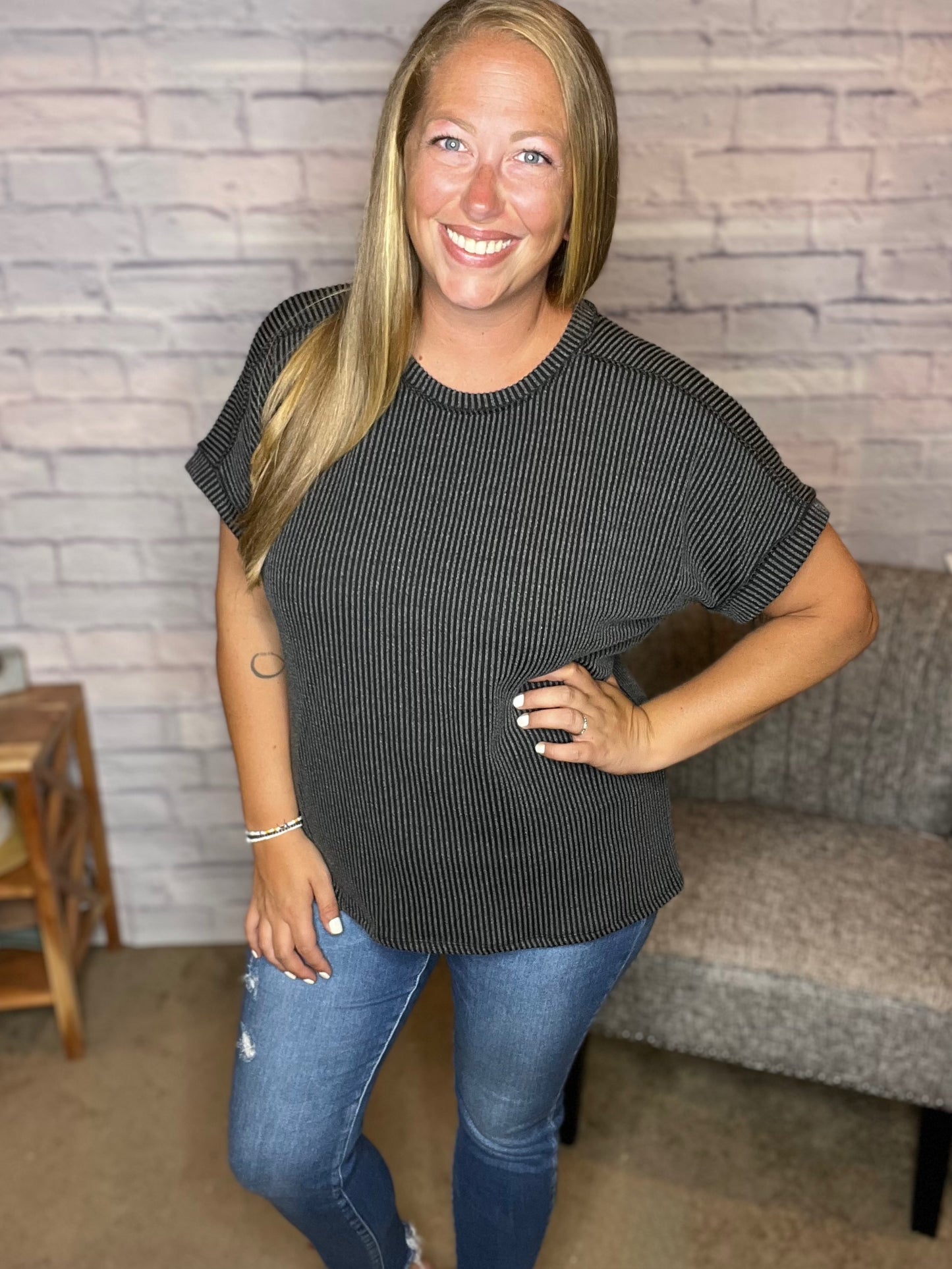 A New Day Ribbed Top