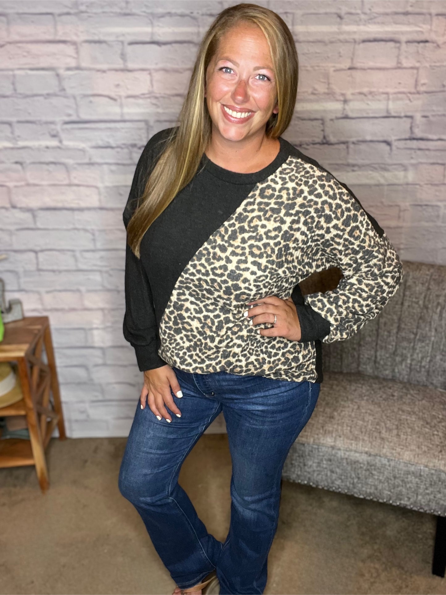 Belinda Leopard Pullover