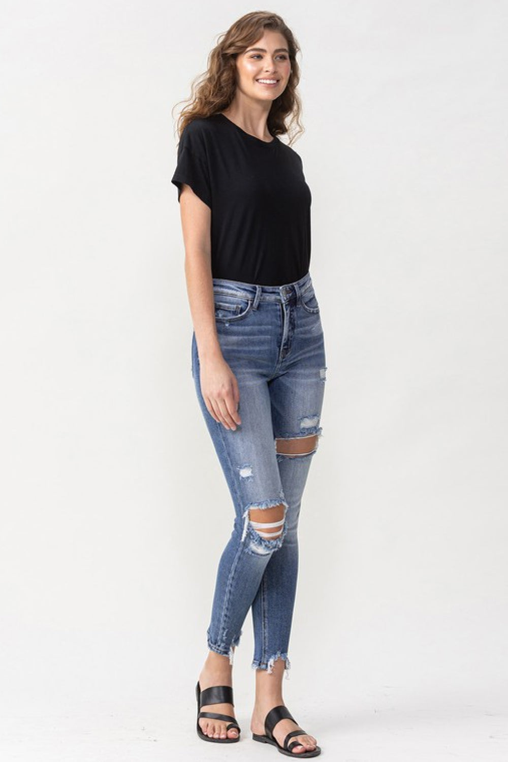 Lovervet Juliana High Rise Distressed Skinny Jeans