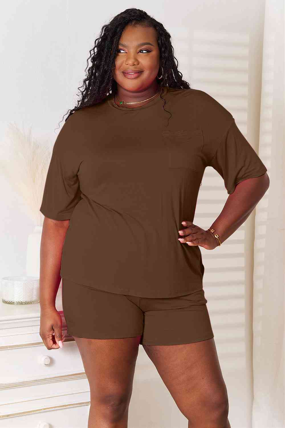 Basic Bae Soft Rayon Top and Shorts Set - Multiple Colors!