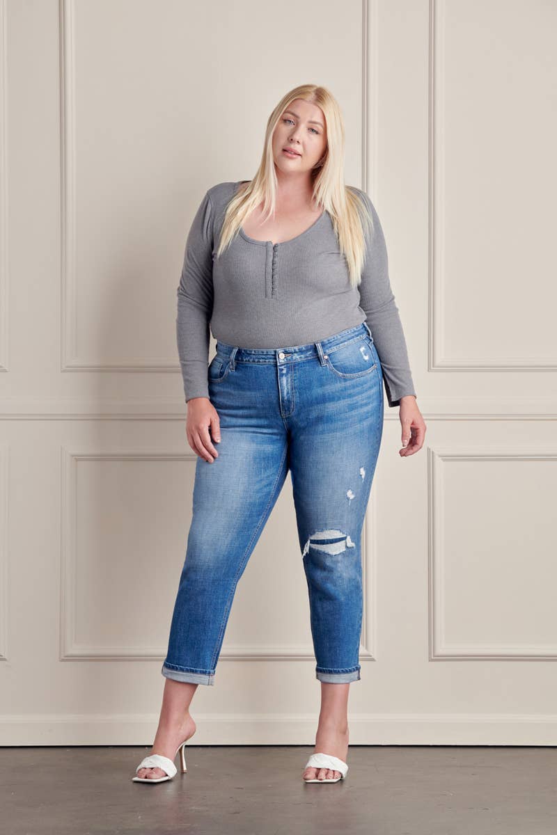DOORBUSTER! Curvy KanCan Boyfriend Denim