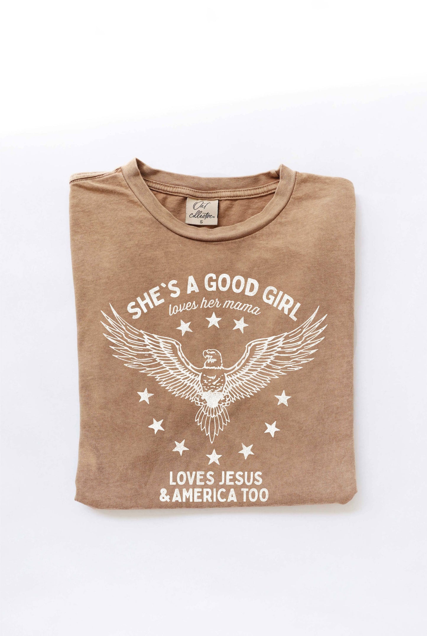 She's a Good Girl! Mineral Washed Graphic Top by Oat Collective - 2 Colors!