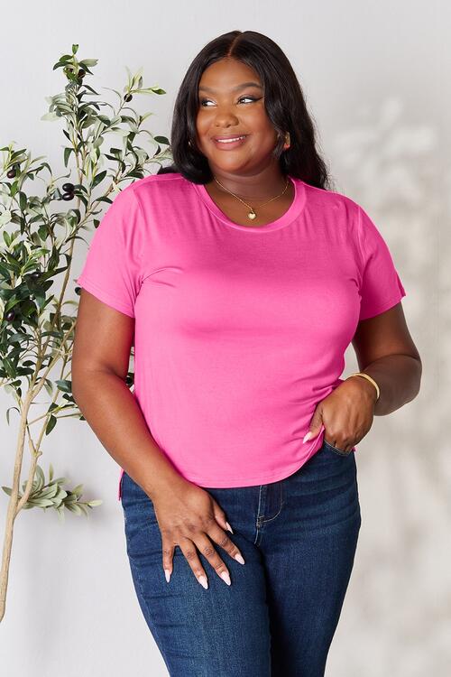 Basic Bae Full Size Run Round Neck Short Sleeve T-Shirt - Multiple Colors!