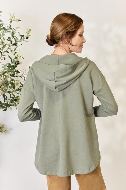 For the Love of Olive Half Button Hoodie