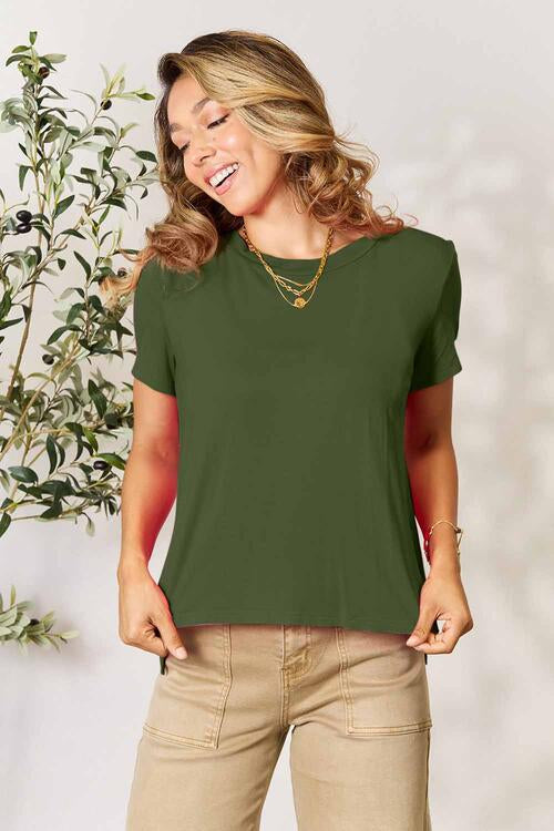 Basic Bae Full Size Run Round Neck Short Sleeve T-Shirt - Multiple Colors!