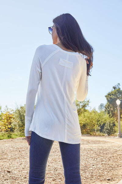 Basic Bae Round Neck Long Sleeve T-Shirt - 4 Color Options!