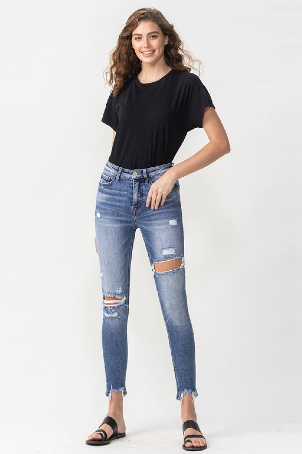 Lovervet Juliana High Rise Distressed Skinny Jeans