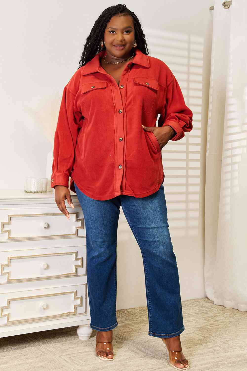Heimish Cozy Girl Button Down Shacket