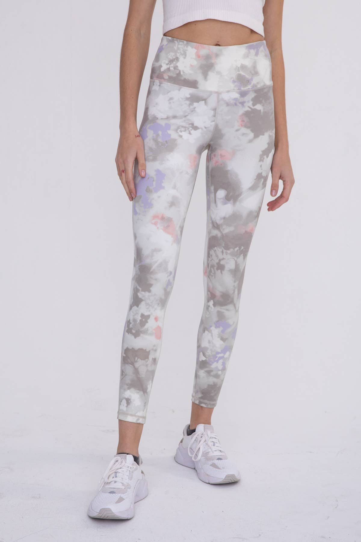 Watercolor Floral High-Waist Leggings