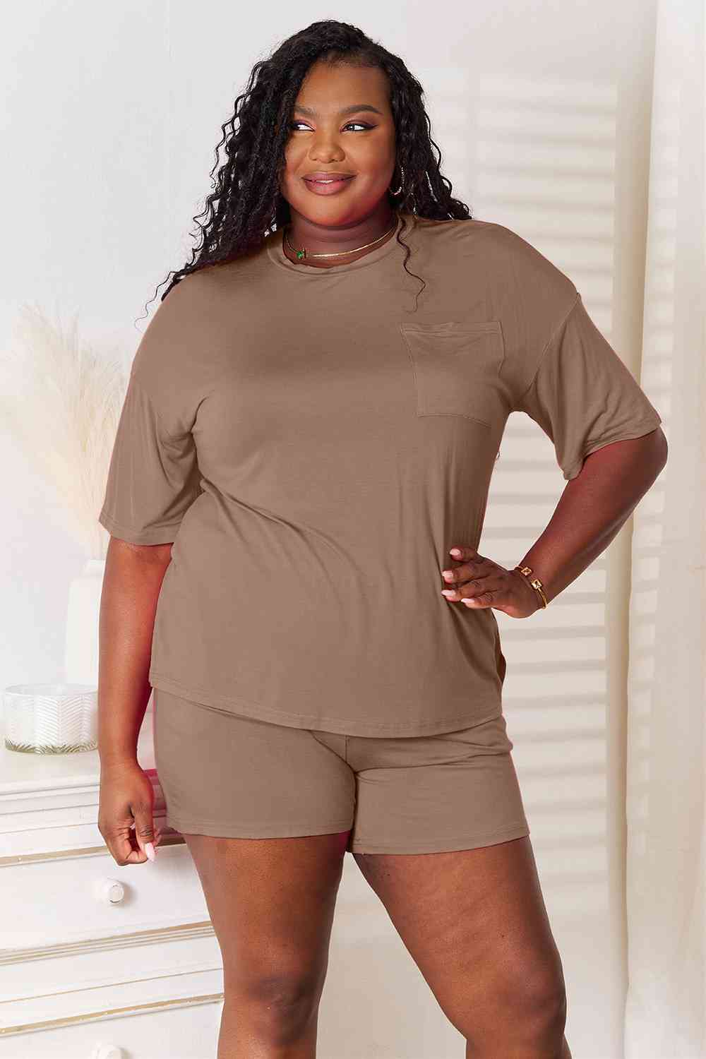 Basic Bae Soft Rayon Top and Shorts Set - Multiple Colors!