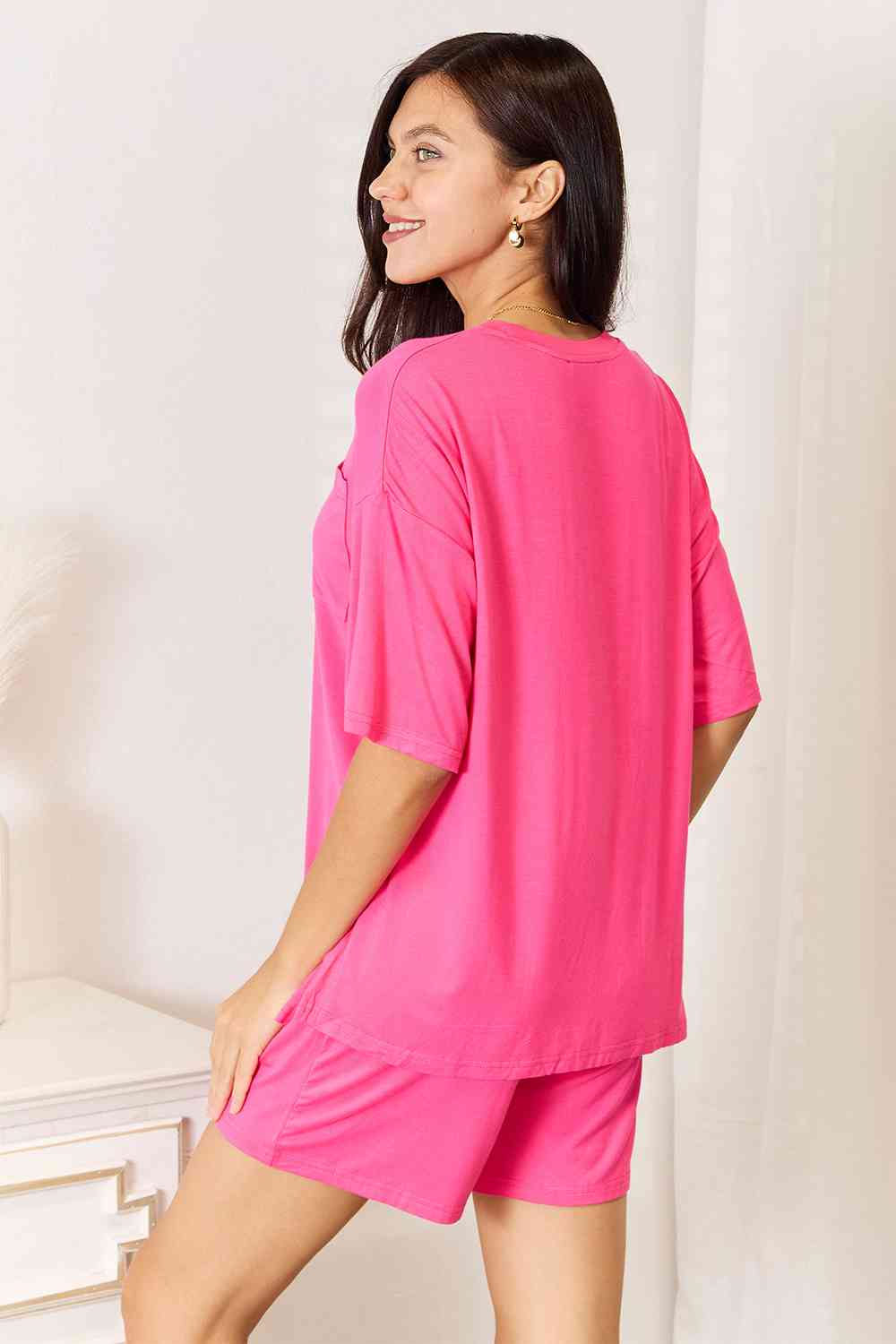 Basic Bae Soft Rayon Top and Shorts Set - Multiple Colors!