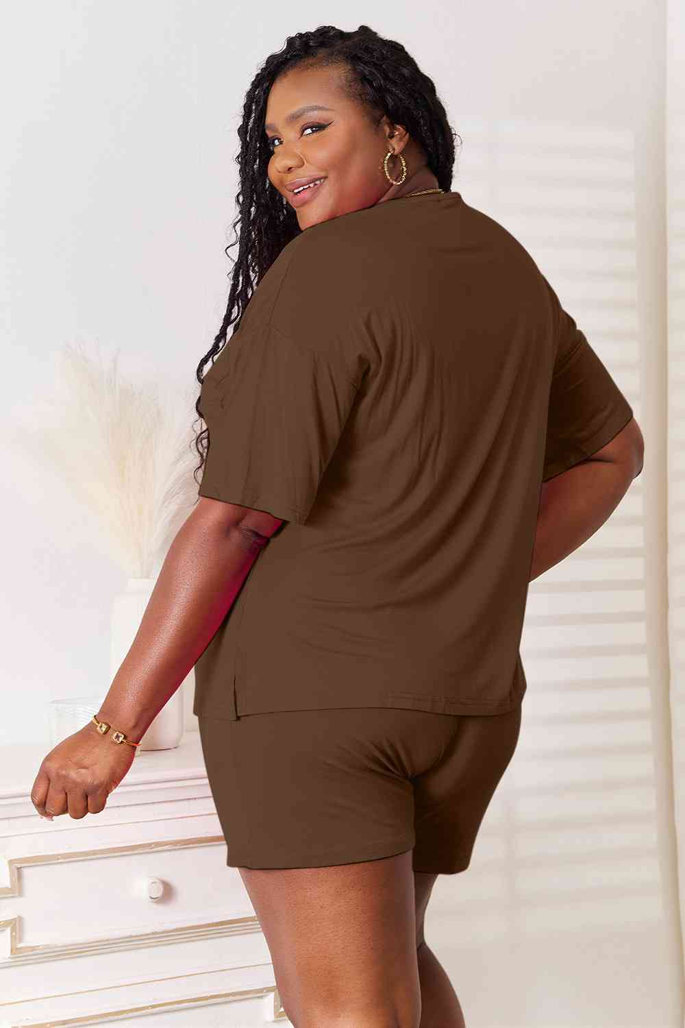 Basic Bae Soft Rayon Top and Shorts Set - Multiple Colors!