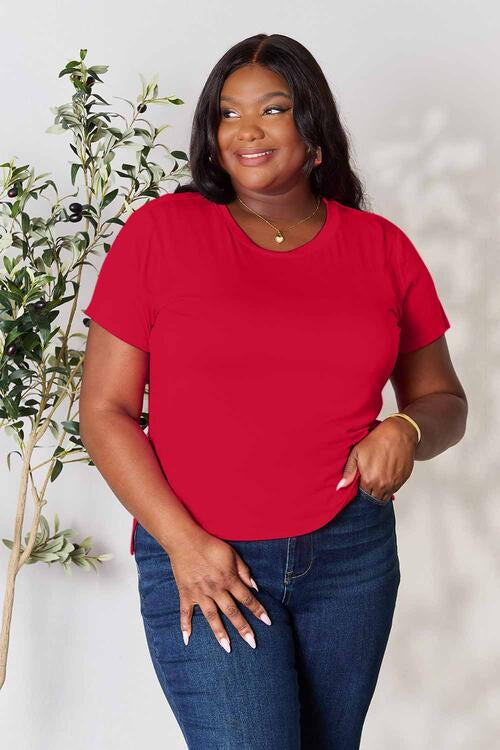 Basic Bae Full Size Run Round Neck Short Sleeve T-Shirt - Multiple Colors!