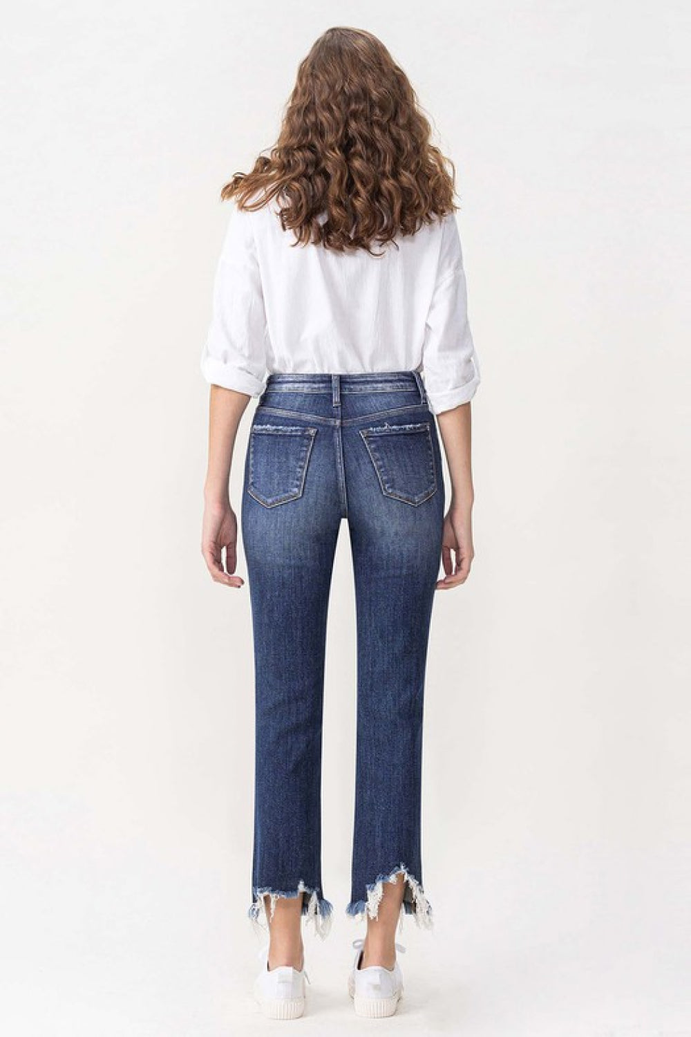 Lovervet Jackie High Rise Crop Straight Leg Jeans - Curvy Girl!