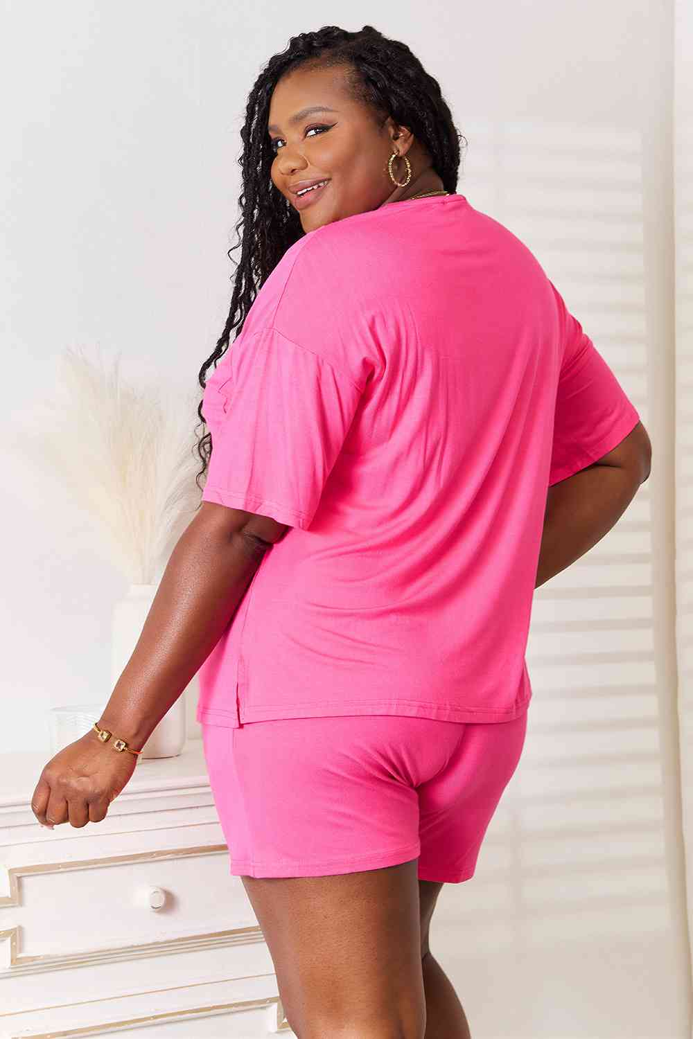 Basic Bae Soft Rayon Top and Shorts Set - Multiple Colors!