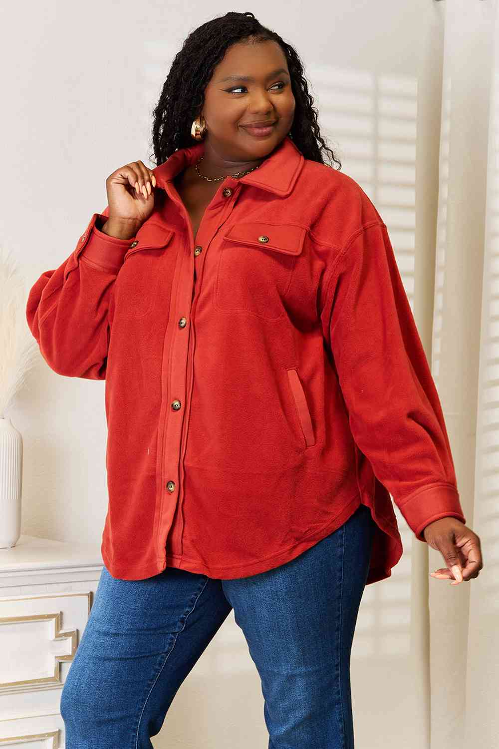 Heimish Cozy Girl Button Down Shacket
