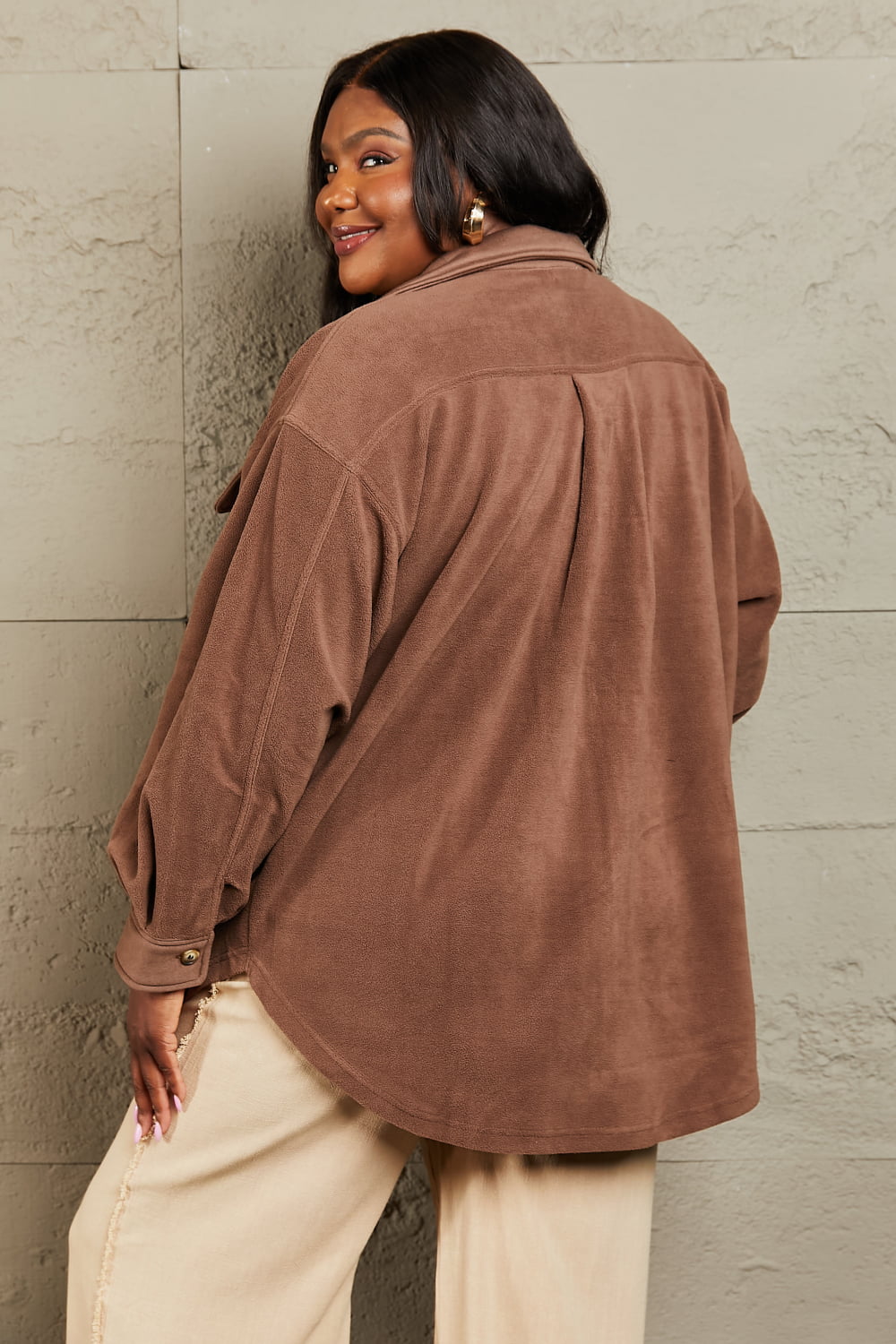Heimish Cozy Girl Button Down Shacket