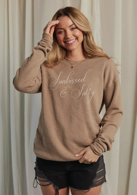 Sunkissed and Salty Mineral Graphic Sweatshirt by Oat Collective